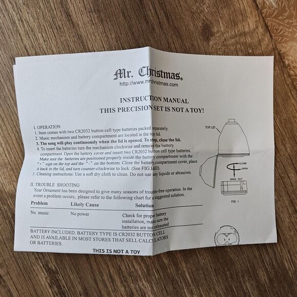 Mr. Christmas Musical Egg Ornament Hinged Trinket Box Madonna Nativity w/Box - Picture 4 of 14